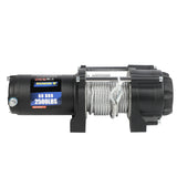 LIANDA 2500lbs Steel Winch with Remote Control & Mounting Plate ATV UTV Towing Trailer Winch Off-Road