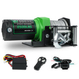 STEGODON 2500 lbs Electric Winch,12V Steel Cable with Wired Handle and Wireless Remotes, with 4-Way Roller Fairlead