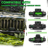 STEGODON Winch Control Box for 9500-13000 LBS with remotes