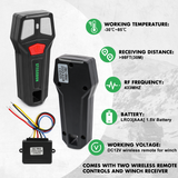 STEGODON Wireless Winch Remote Control Kit with 2pcs Wireless Winch Remote Universal Winch Wireless System for Truck, ATV and SUV