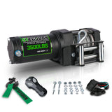 STEGODON New 3500 LBS Electric Winch,12V Steel Cable with Wireless Handheld Remote and Wired Handle