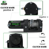 STEGODON New 3500 LBS Electric Winch,12V Steel Cable with Wireless Handheld Remote and Wired Handle
