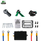 STEGODON New 3500 LBS Electric Winch,12V Steel Cable with Wireless Handheld Remote and Wired Handle