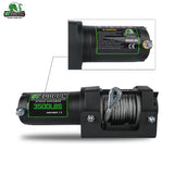 STEGODON New 3500 LBS Electric Winch,12V Steel Cable with Wireless Handheld Remote and Wired Handle